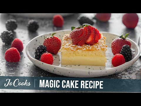 Magic Cake: 1 batter 3 layer cake | JoCooks.com