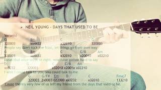How To Play &quot;DAYS THAT USED TO BE&quot; by Neil Young | Acoustic Guitar Tutorial on a CG Winner W770