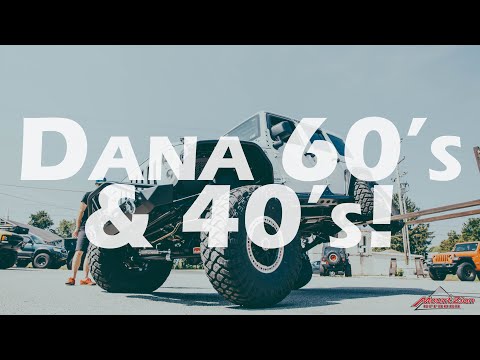 We put a Jeep JKU on one ton Dana 60 axles and 40" tires!
