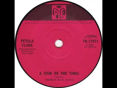 UK New Entry 1966 (118) Petula Clark - A Sign Of The Times