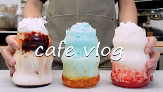 🎧Cafe Vlog Collection/Just Another Slow Day With Sweet Café Vibes☕Cafe Vlog/ASMR/카페브이로그/no bgm