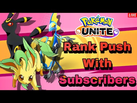 LIVE : Rank Push With Subscribers | FARISCO IS LIVE | Pokemon Unite Live #pokemonunitelive