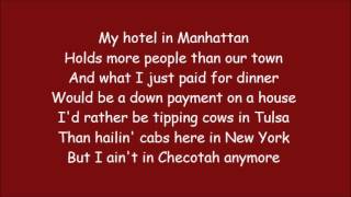 Carrie Underwood ~ I Ain&#39;t in Checotah Anymore (Lyrics)