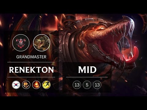 Renekton Mid vs Irelia - KR Grandmaster Patch 9.4