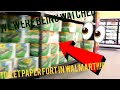 First Toilet Paper Fort In Walmart