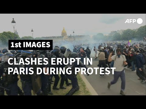 Clashes erupt in Paris at protest for public hospitals | AFP