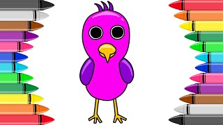 How to Draw OPILA CHICK Garten Of BanBan