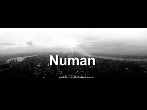 How to pronounce Numan in German