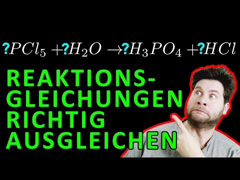 Balancing and setting up reaction equations - with examples - simply explained
