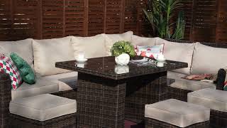 ✨ Multi-functional L-shaped sofa coffee table set, the perfect choice for party relaxation! 🎉