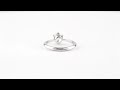 1322738 Ring 18K White Gold with Brilliant Cut Diamond GCI Certificate }}