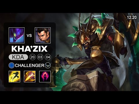 Kha'Zix vs XinZhao Jungle - EUW Challegner - Patch 12.20 Season 12