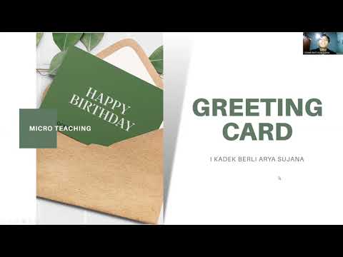 Micro Teaching 4E/ greeting card material by I Kadek Berli Arya Sujana 2012021129