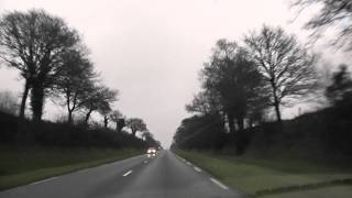 preview picture of video 'Driving Along The D790 Between Rostrenen & Plounévez-Quintin, France 31st December 2011'