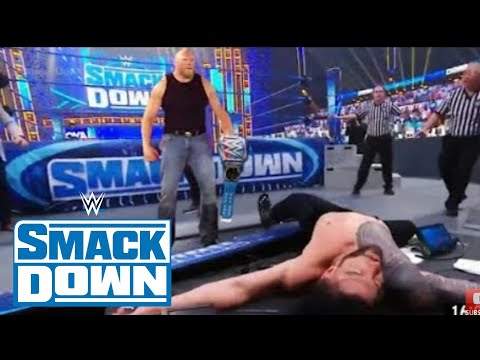 WWE Smackdown 4 February 2022 Brock Lesnar attacks Roman Reigns and John Cena