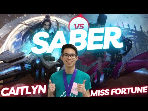 SABER | CAITLYN VS MISS FORTUNE | ADC GAMEPLAY | Patch 14.1 / Season 14 | #LeagueofLegends