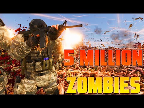 MODERN ARMY Base Vs 5,000,000 Zombies! - Ultimate Epic Battle Simulator 2 | UEBS 2
