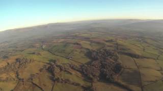 preview picture of video 'Paramotor around Brecon - February 2013'