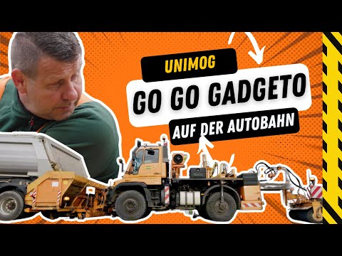 Der Bankett Unimog: Effizientes Einbauen, Verdichten und Fegen in einem Schritt!