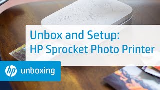 Unboxing and Setting Up the HP Sprocket Photo Printer