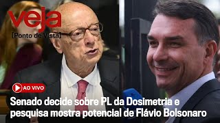 AO VIVO: Senado decide sobre PL da Dosimetria e pesquisa mostra potencial de Flávio Bolsonaro