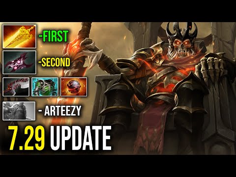Wraith King 7.29 Outfarm Arteezy Tiny with Midas | Dota 2 7.29 Gameplay