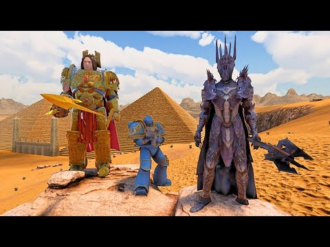 CAN EMPEROR OF MANKIND & SAURON STOP 3,000,000 TYRANIDES - Ultimate Epic Battle Simulator 2