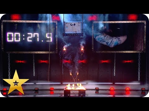 DANGER! Darcy Oake has just 56 seconds to escape! | BGT: The Champions