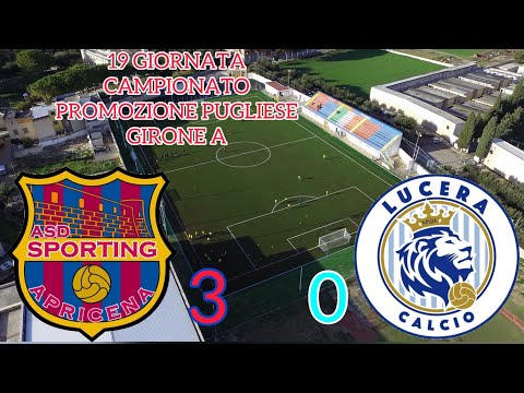 SPORTING APRICENA LUCERA 3-0 REACTION AL MADREPIETRA STADIUM - BRUTTA SCONFITTA