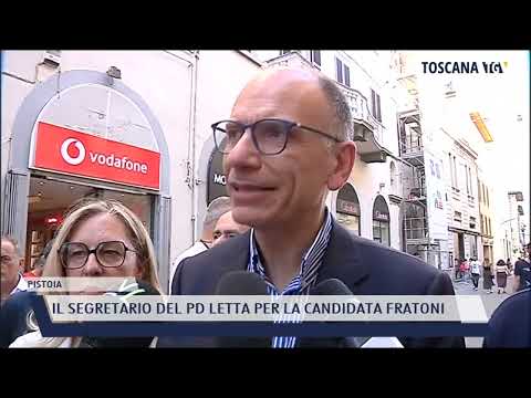 2022-05-21 PISTOIA - IL SEGRETARIO DEL PD LETTA PER LA CANDIDATA FRATONI