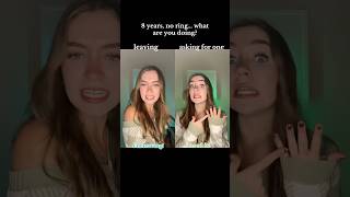 #pov after 8 years &amp; no ring, you decide to stand on business. are you leaving or asking for a 💍?