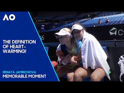 Junior Girls' Champion Comforts Opponent in Touching Moment of Sportsmanship | Australian Open 2024