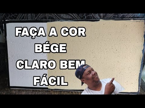 cor BÉGE CLARO passo a passo