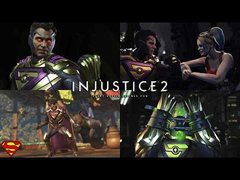 INJUSTICE 2 - All Superman Character Banter Dialogue & Clash Interactions (TRUE 4K60FPS)
