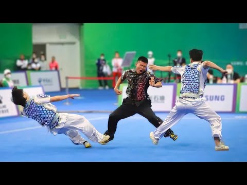 Shaanxi Team's 1st place duilian - 14th All China Games - Wushu Taolu