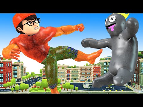 Fat Nick Transform NickHulk Combat Giant Rainbow Friends Saves Father - Scary Teacher 3D Sad Story
