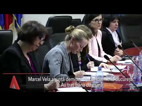 Stiri Mediafax 04 Decembrie - Vela anunță demiteri la Jandarmeria București