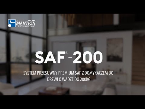 SAF®200 Profesjonalny system przesuwny z cichym domykaczem, do drzwi max 200kg