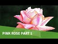 Watercolor Painting Tutorial - Pink Rose - PART 1 ...