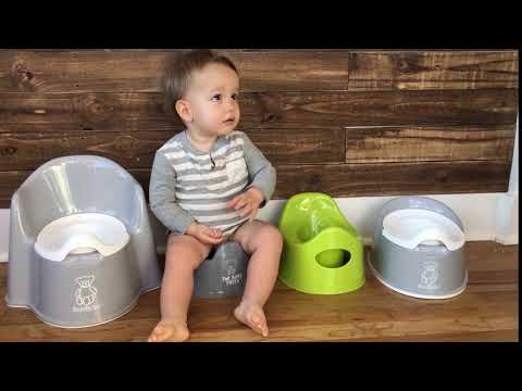 Mini potty height comparison: Baby Bjorn x 2 versus IKEA potty versus new Baby Potty Mini Potty