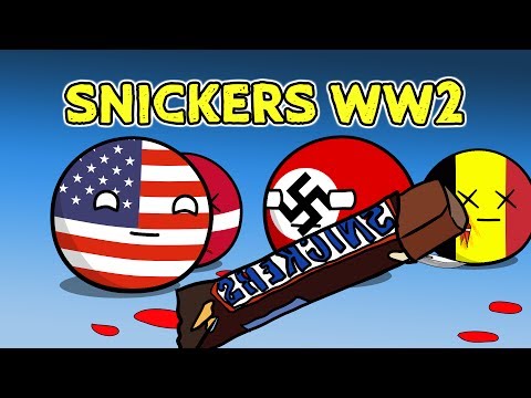 如果SNICKERS在二戰期間有一個廣告 - 鄉村球 (If SNICKERS had a commercial during WW2 - Countryballs)