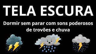 Som de Chuva para Sono Profundo 🌧 10 HORAS | Tela Preta Relaxante