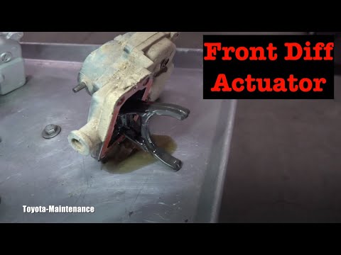 Toyota front differential ADD actuator replacement