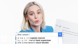 Brie Larson Answers the Web&#39;s Most Searched Questions | WIRED