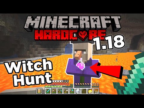 Minecraft 1.18 Hardcore Survival - Ep 9 - Witch Hunt for Bottles