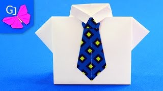 Открытка Рубашка с галстуком.