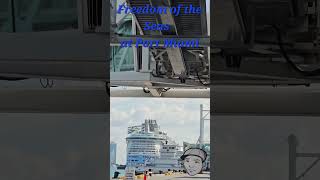 Freedom of the Seas at Port Miami #cruiseship #portmiami #cruise