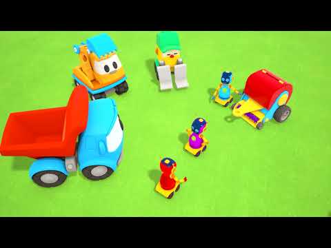 Leo the Truck on the Farm. Farm Vehicles' Toys & Farm Animals for Kids. NEW Car Cartoons for Kids