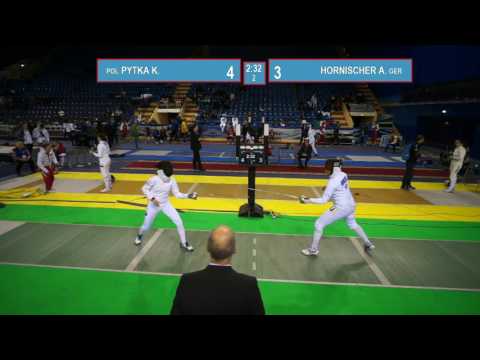 T16. HORNISCHER Anna (GER) - PYTKA Kamila (POL). Epee women.