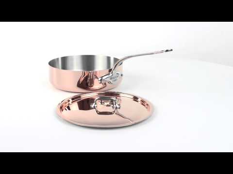 Mauviel 1830 M'Heritage 150S Saute Pan and Lid - Copper, Stainless Steel, 3.2 qt.